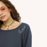 Kerri Rosenthal - Embroidered 'loved' Studio Sweatshirt