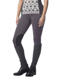 Kerrits - Women's Flow Rise Knee Patch Performance Tight Pants - ankle - clothing - cropped