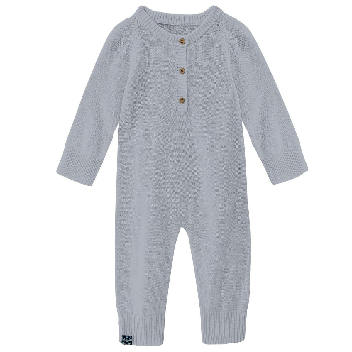 Kickee - Kids' Bamboo Knitted Henley Romper