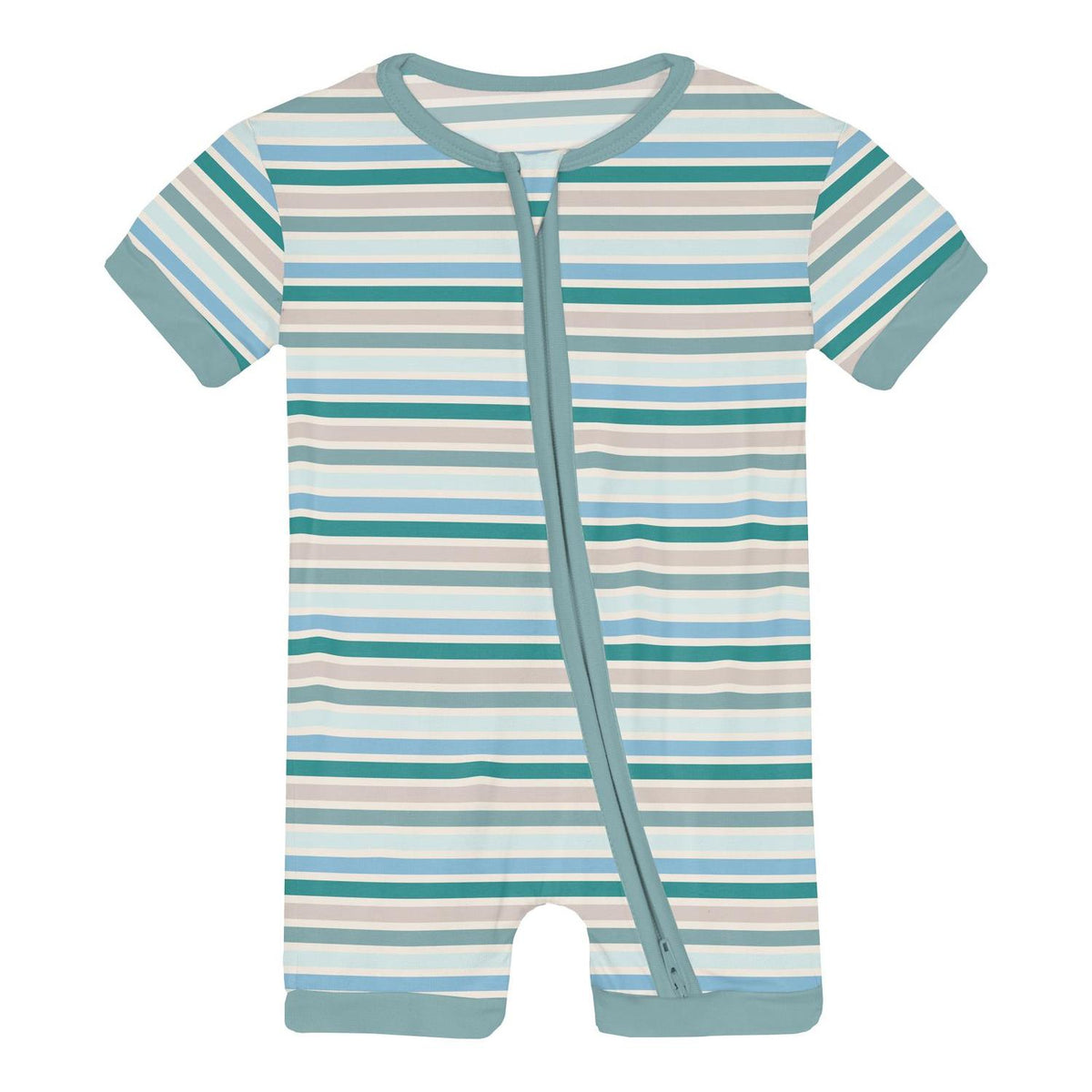 Kickee - Boy's Shorty Sleeper With Zipper Pajama