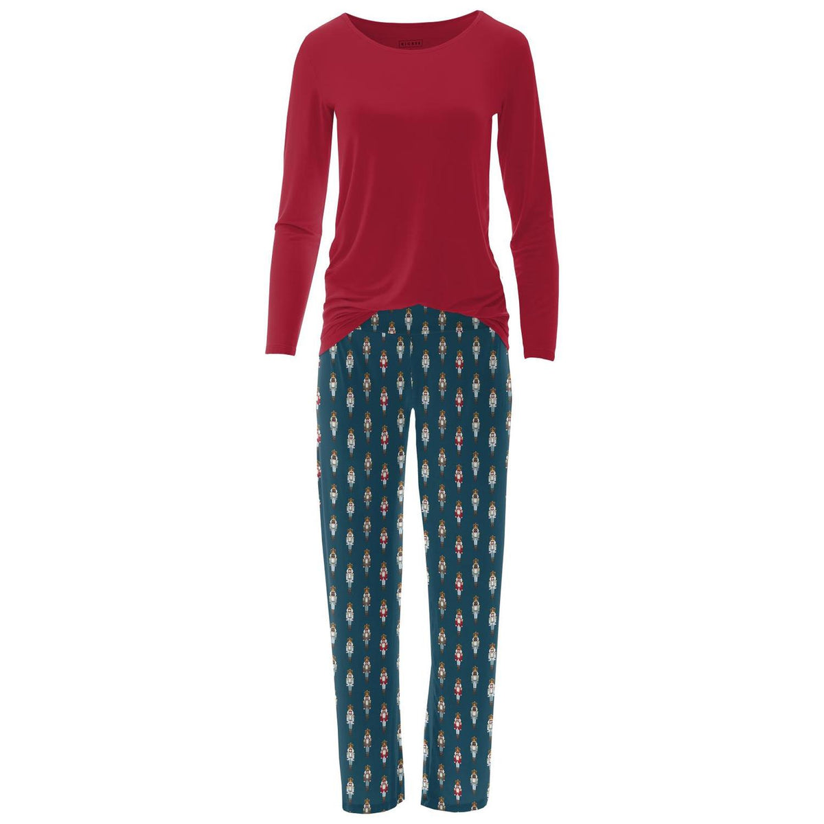 Kickee - Women's Long Sleeve Tee & Pajama Pants Set