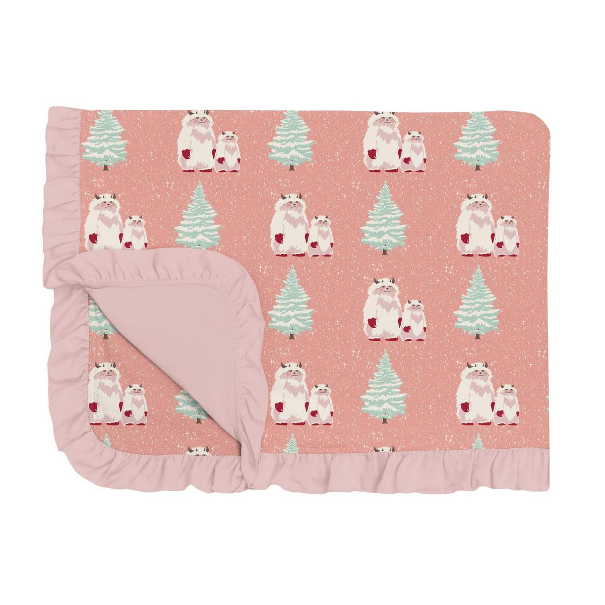 Kickee - Print Ruffle Toddler Blanket