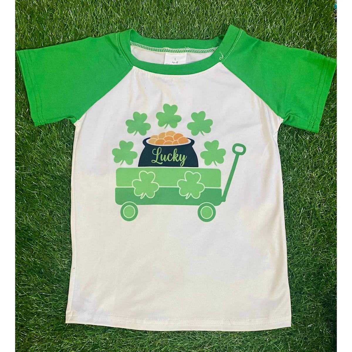 Kidscharm - Boy's Lucky Wagon St. Patrick’s Tee