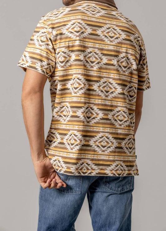 Kimes Ranch - Polo Tulum Short Sleeve Shirt - brown - clothing - cotton