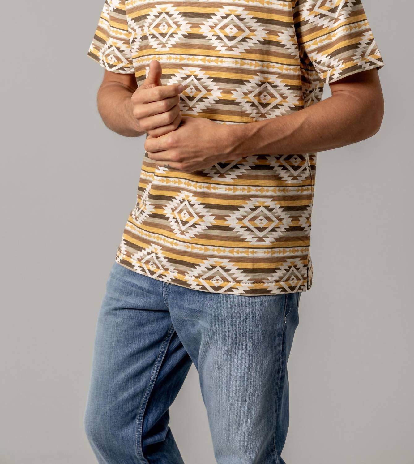 Kimes Ranch - Polo Tulum Short Sleeve Shirt - brown - clothing - cotton