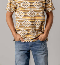 Kimes Ranch - Polo Tulum Short Sleeve Shirt - brown - clothing - cotton