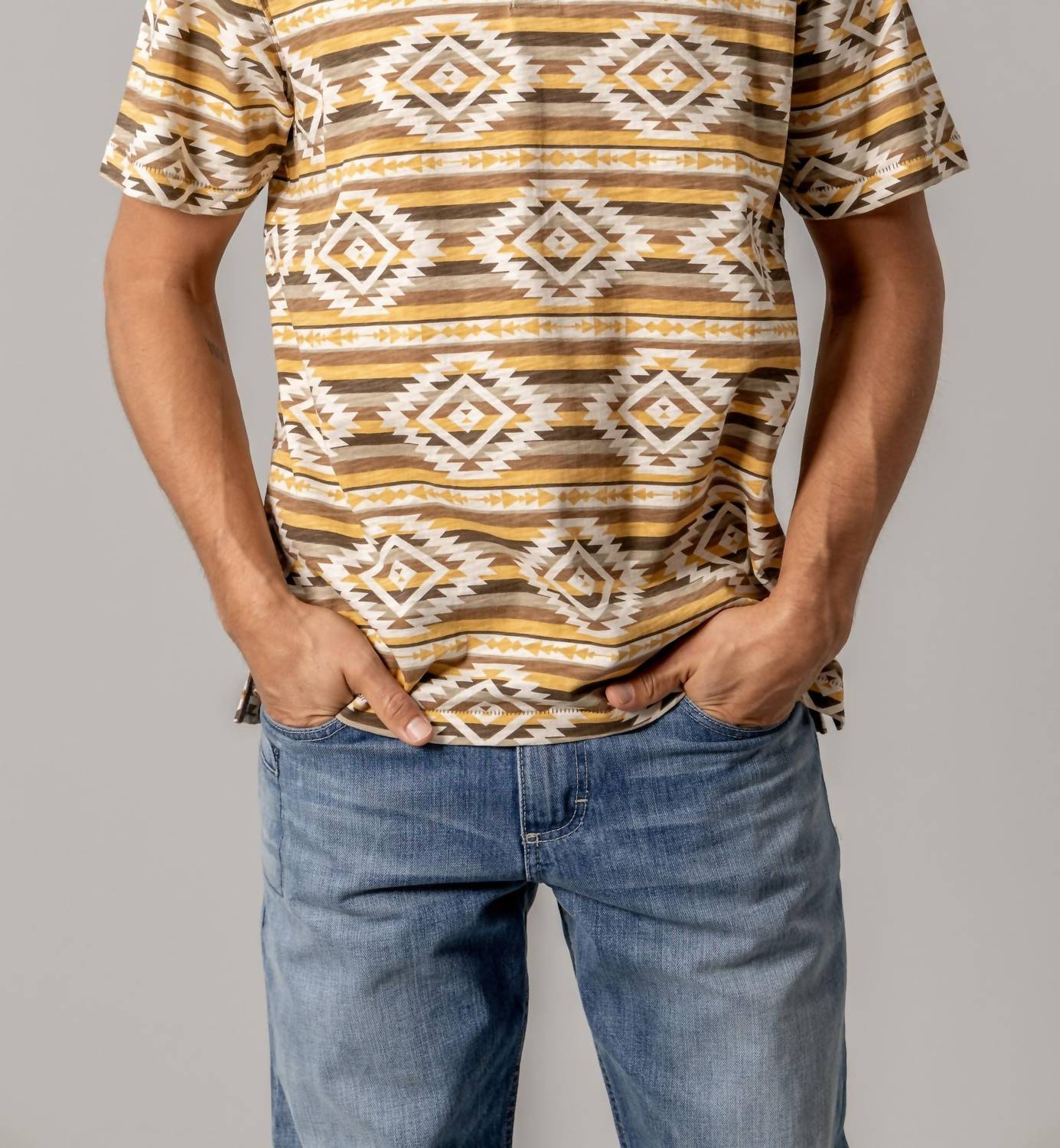 Kimes Ranch - Polo Tulum Short Sleeve Shirt - brown - clothing - cotton