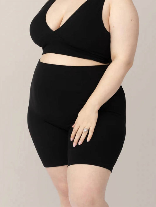Kindred Bravely - Bamboo Maternity & Postpartum Bike Short - bike - shorts - black - clothing