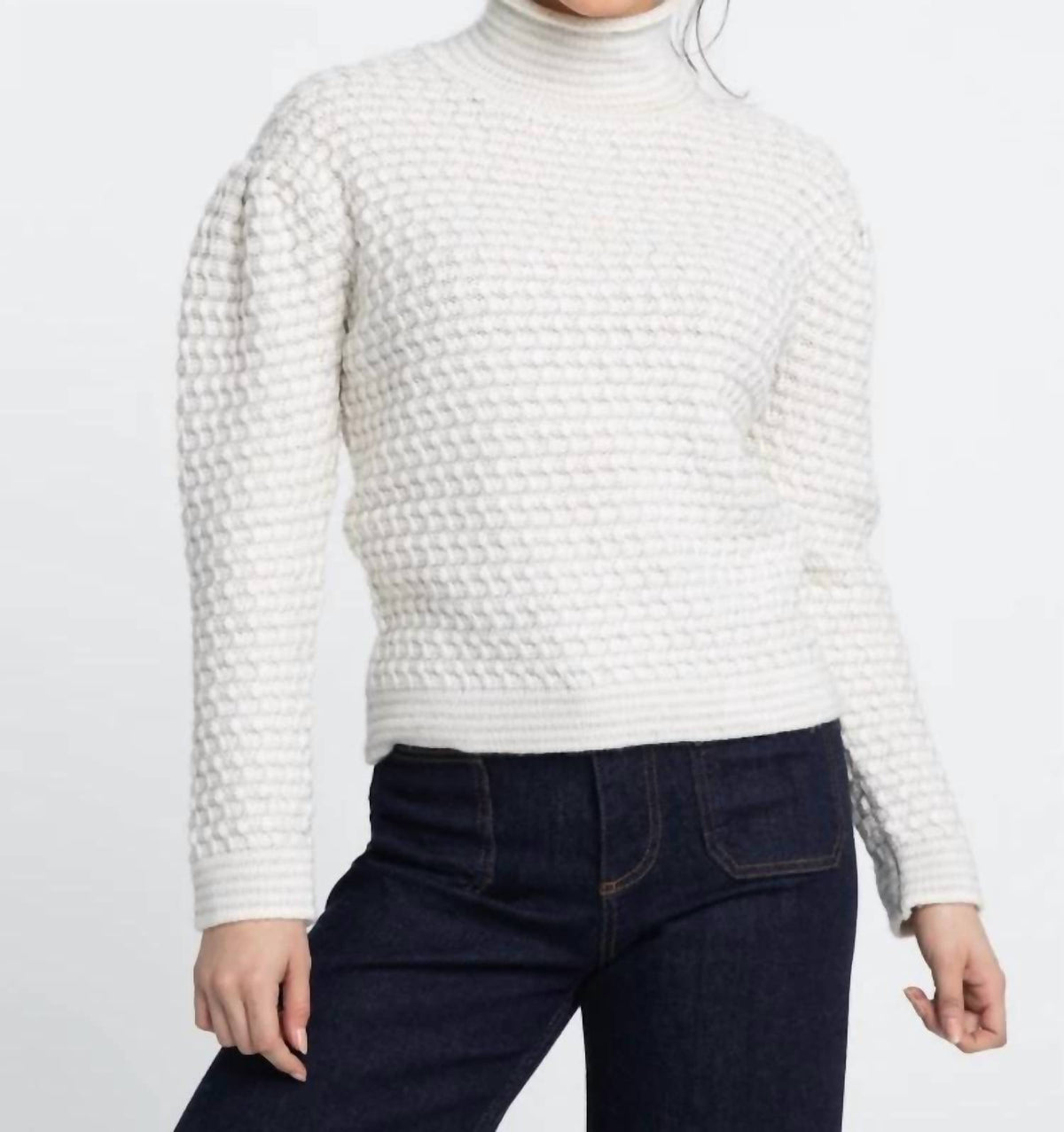 Kinross - Luxer Textured Funnel Sweater