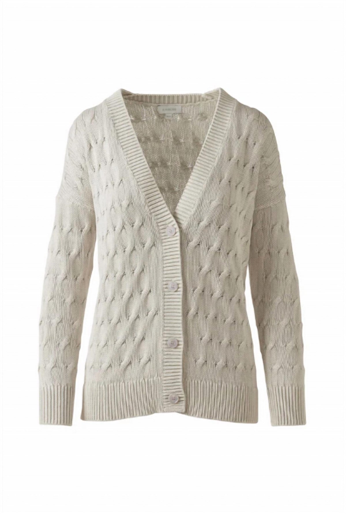 Kinross - Women's Stonewash Cable Vee Cardigan