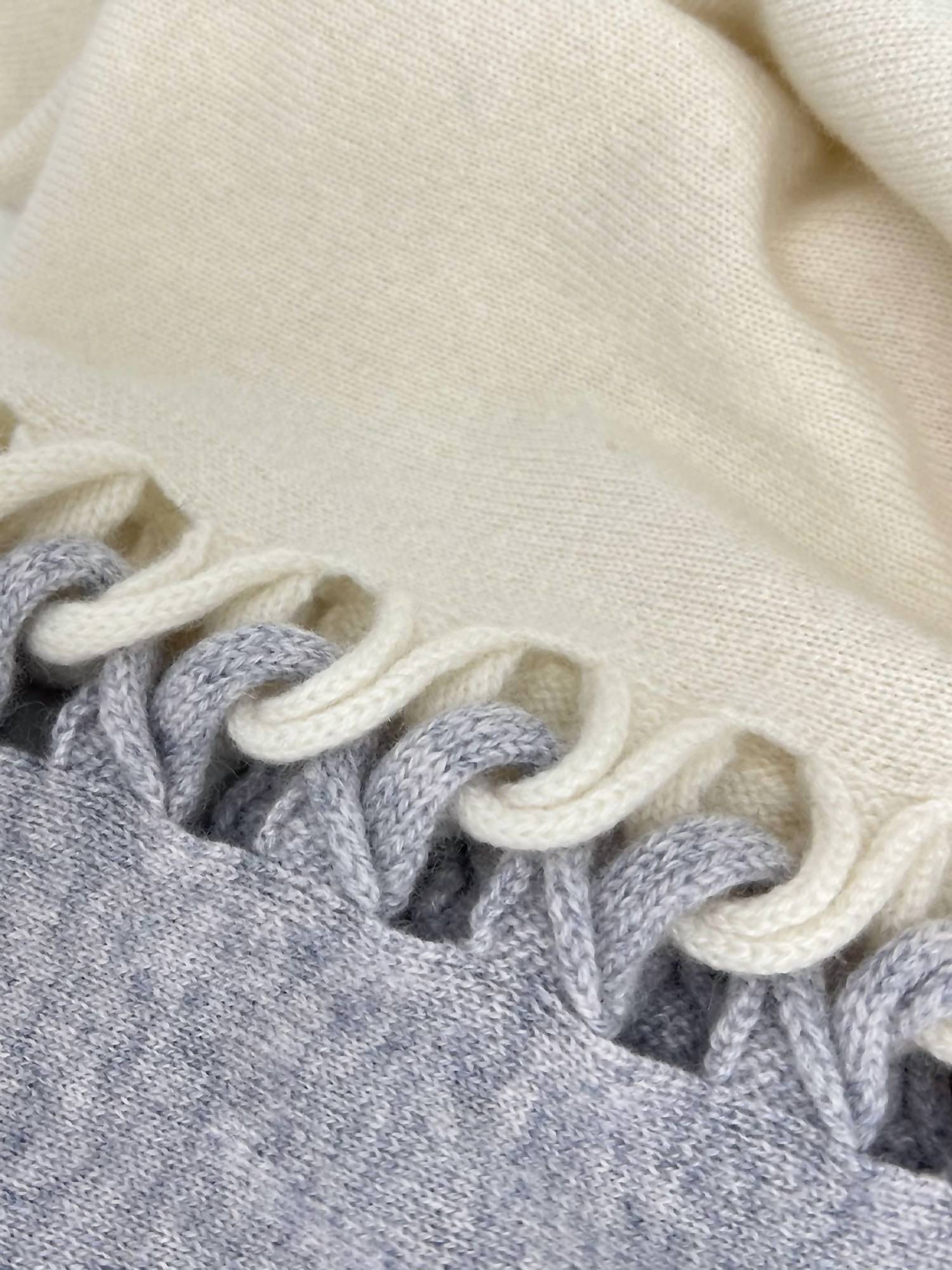 Kinross - Twist Stitch Cashmere Poncho - cashmere - clothing - ponchos
