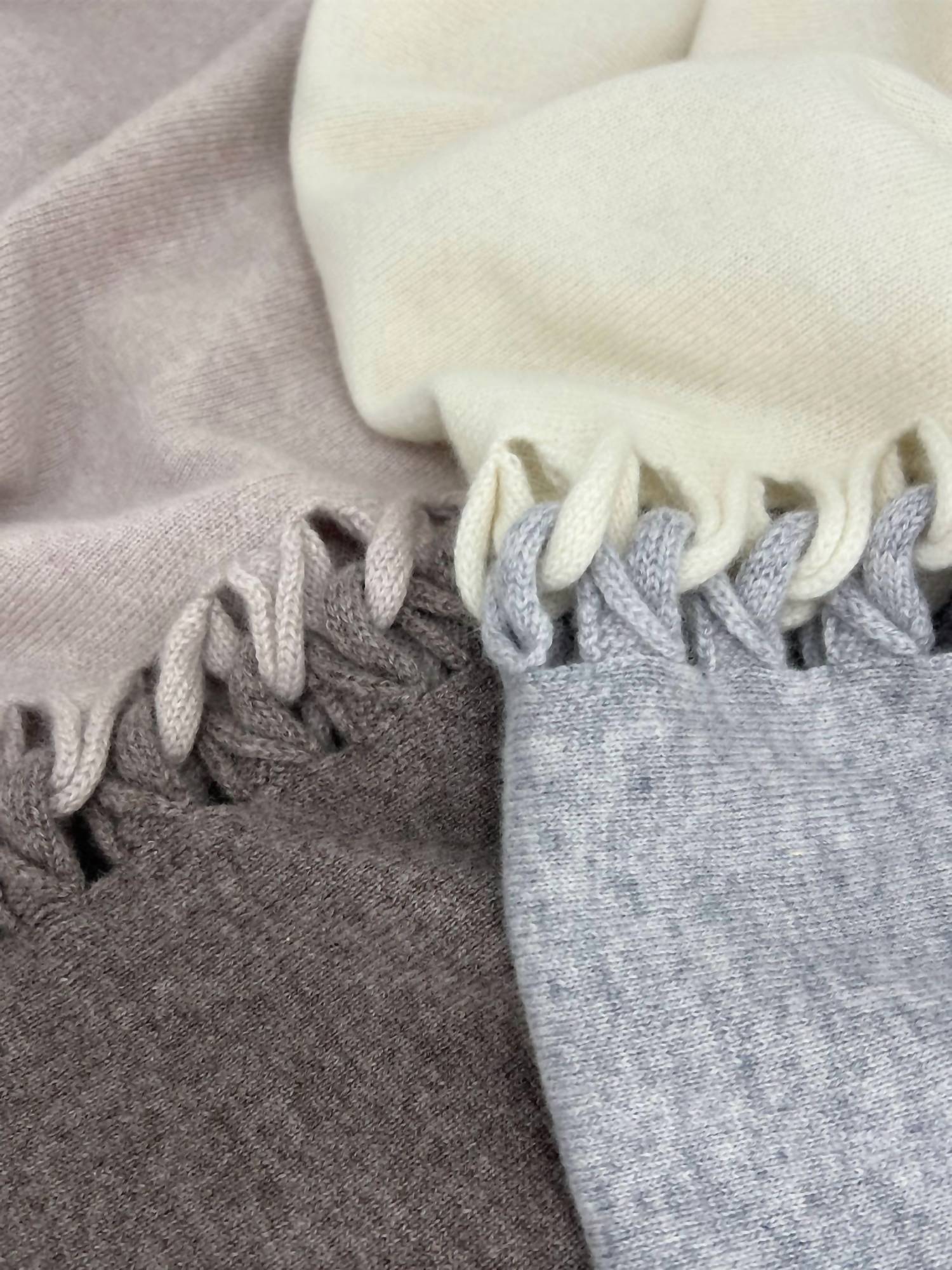 Kinross - Twist Stitch Cashmere Poncho - cashmere - clothing - ponchos