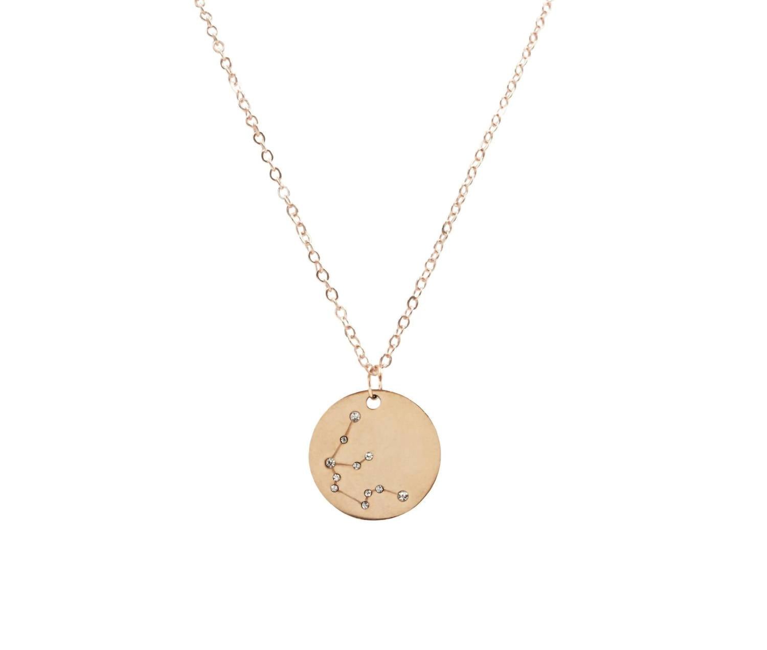 Kinsley Armelle - Women's Aquarius Necklace - jewelry - necklaces - pink