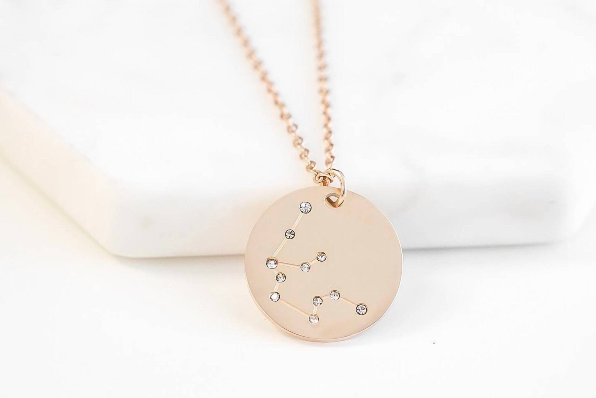 Kinsley Armelle - Women's Aquarius Necklace - jewelry - necklaces - pink