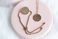 Kinsley Armelle - Women's Aquarius Necklace - jewelry - necklaces - pink