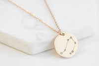Kinsley Armelle - Women's Libra Necklace - jewelry - necklaces - pink