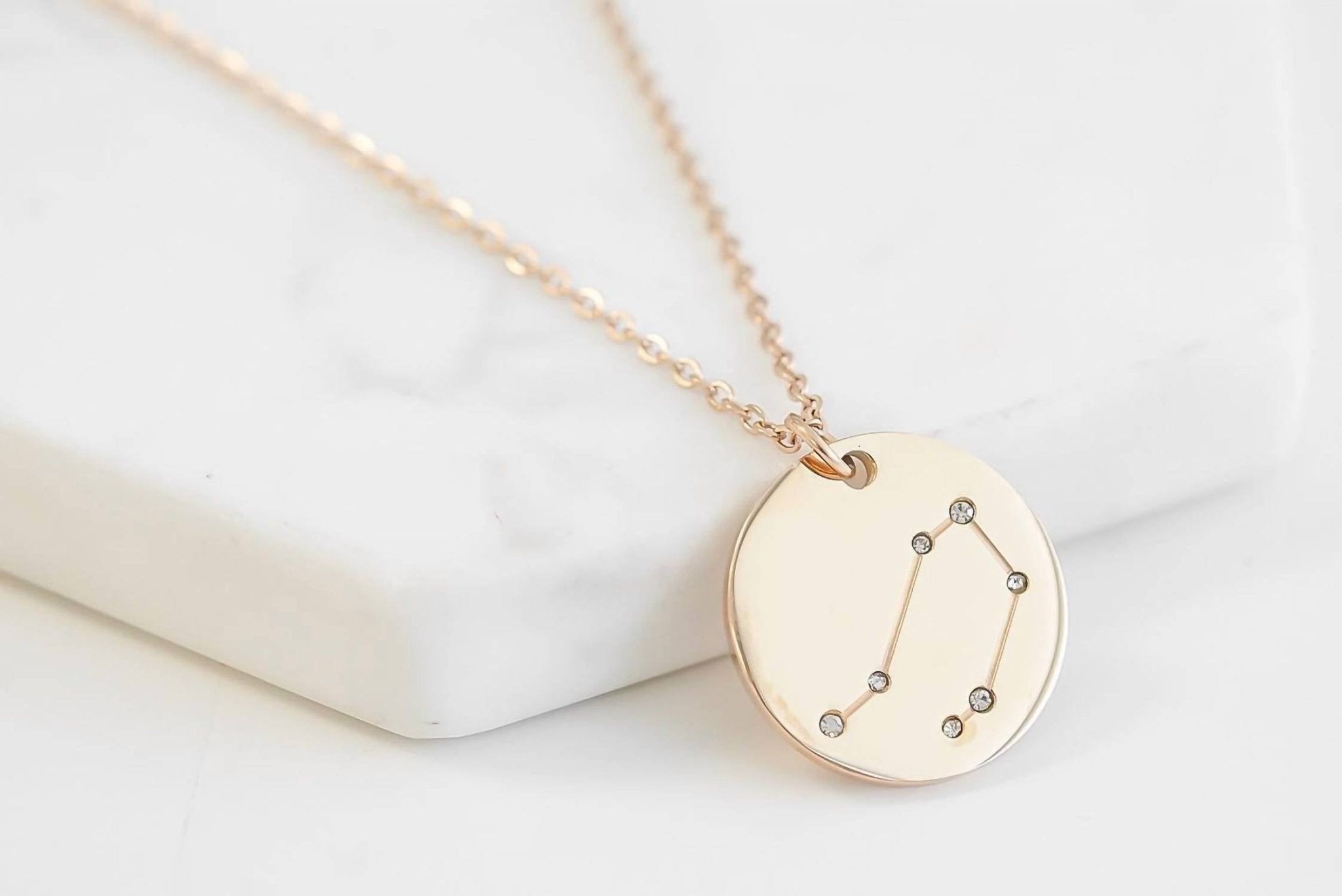 Kinsley Armelle - Women's Libra Necklace - jewelry - necklaces - pink