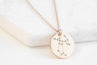 Kinsley Armelle - Women's Sagittarius Necklace - jewelry - necklaces - pink