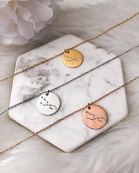 Kinsley Armelle - Women's Taurus Necklace - jewelry - necklaces - pink