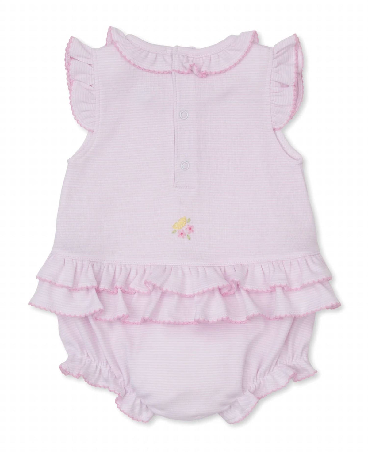 Kissy Kissy - Girl's Lemon Embroidered Bubble Romper