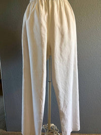 Klaveli - Women's Side Buttons Pull On Pants - clothing - pants - solid