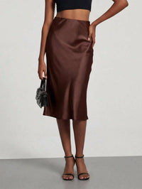Kld - Samantha Satin Midi Skirt