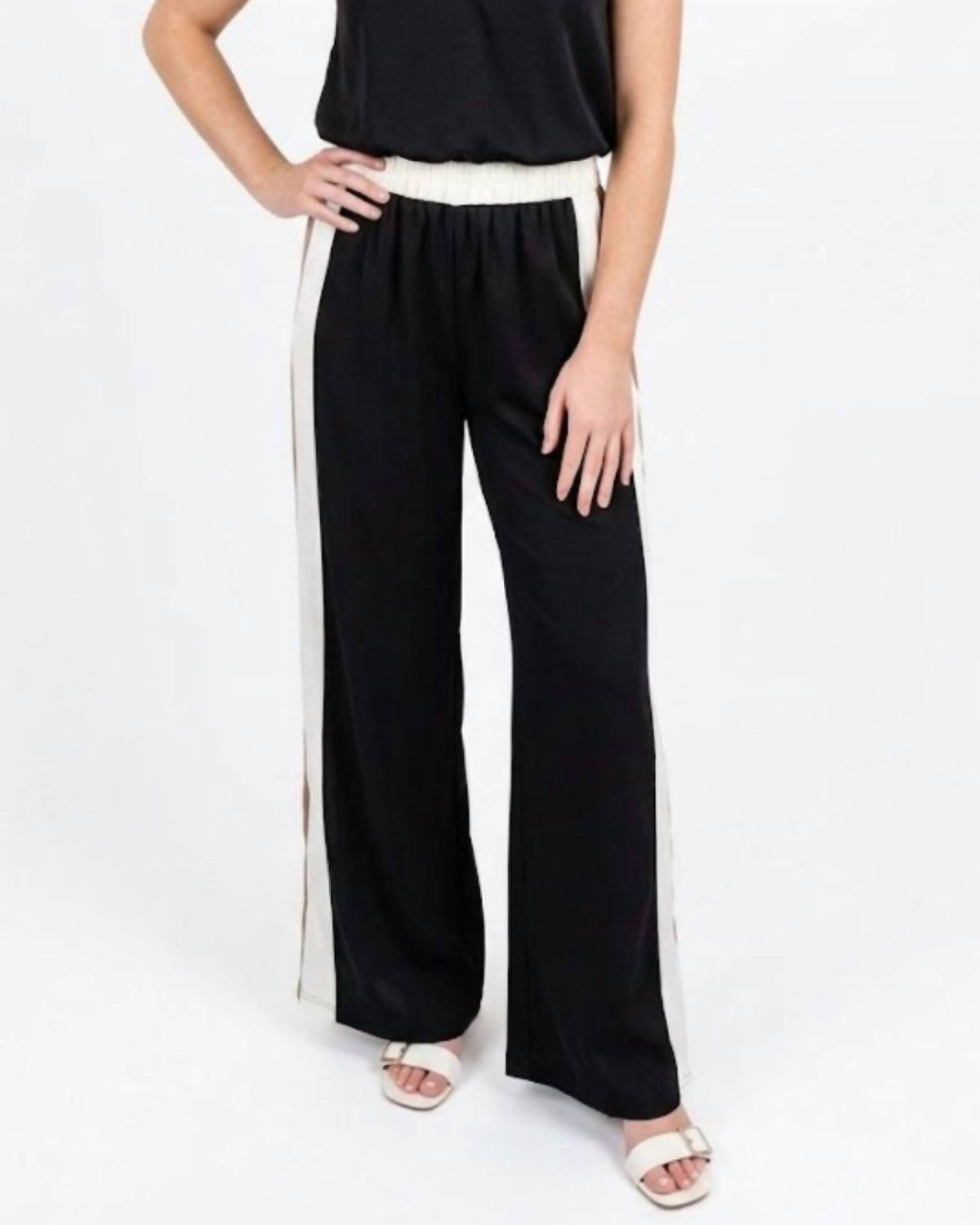 Kld - Satin Color Block Pull On Pant