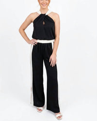 Kld - Satin Color Block Pull On Pant
