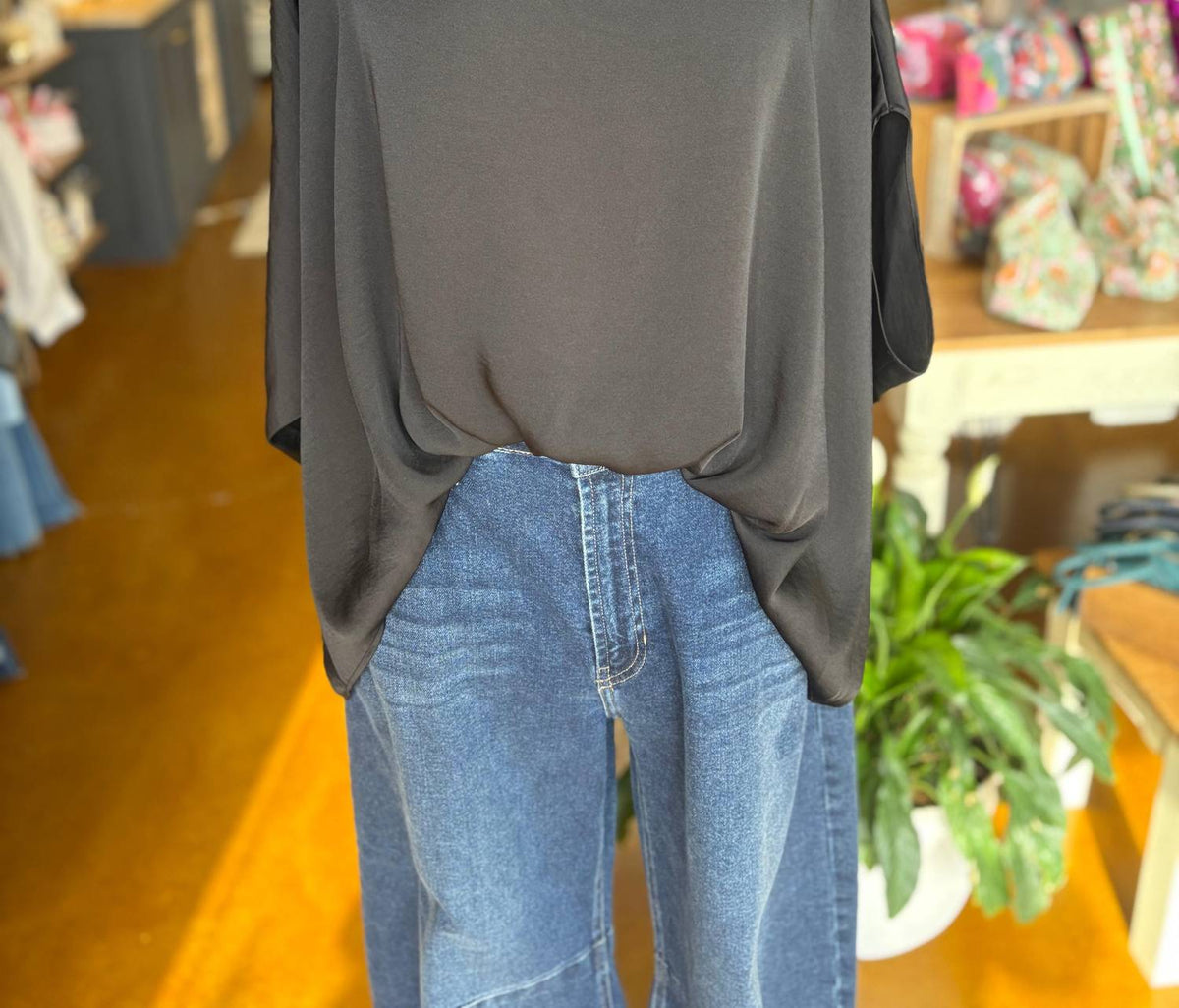 Kld. Signature - Women's Satin Caftan Blouse