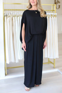 Kld - Washed Satin Asymmetrical Pleated Pants