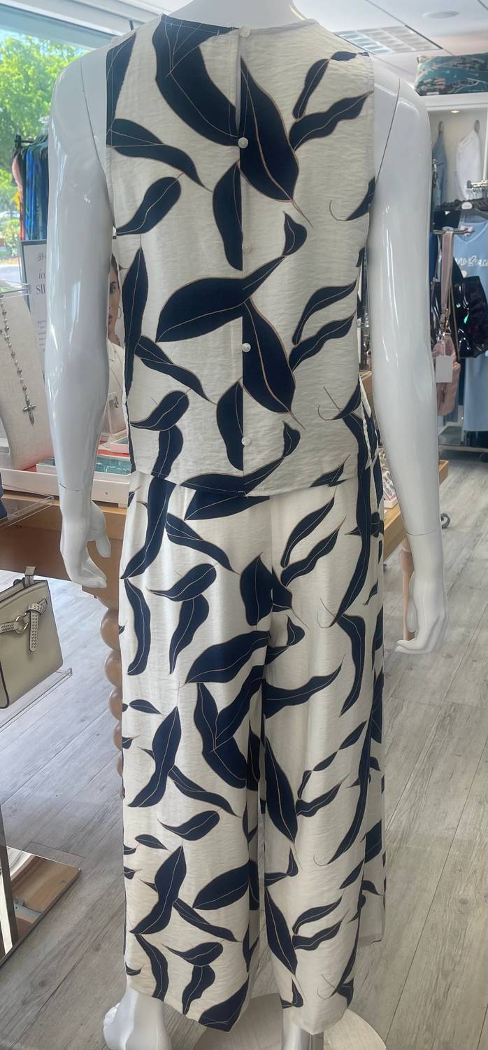 Kld - Women's Leaf Print Top