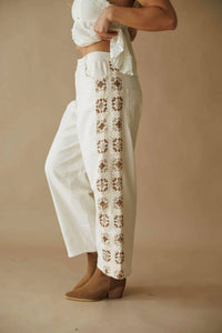 Klesis - CROCHET PANELING ANKLE PANTS
