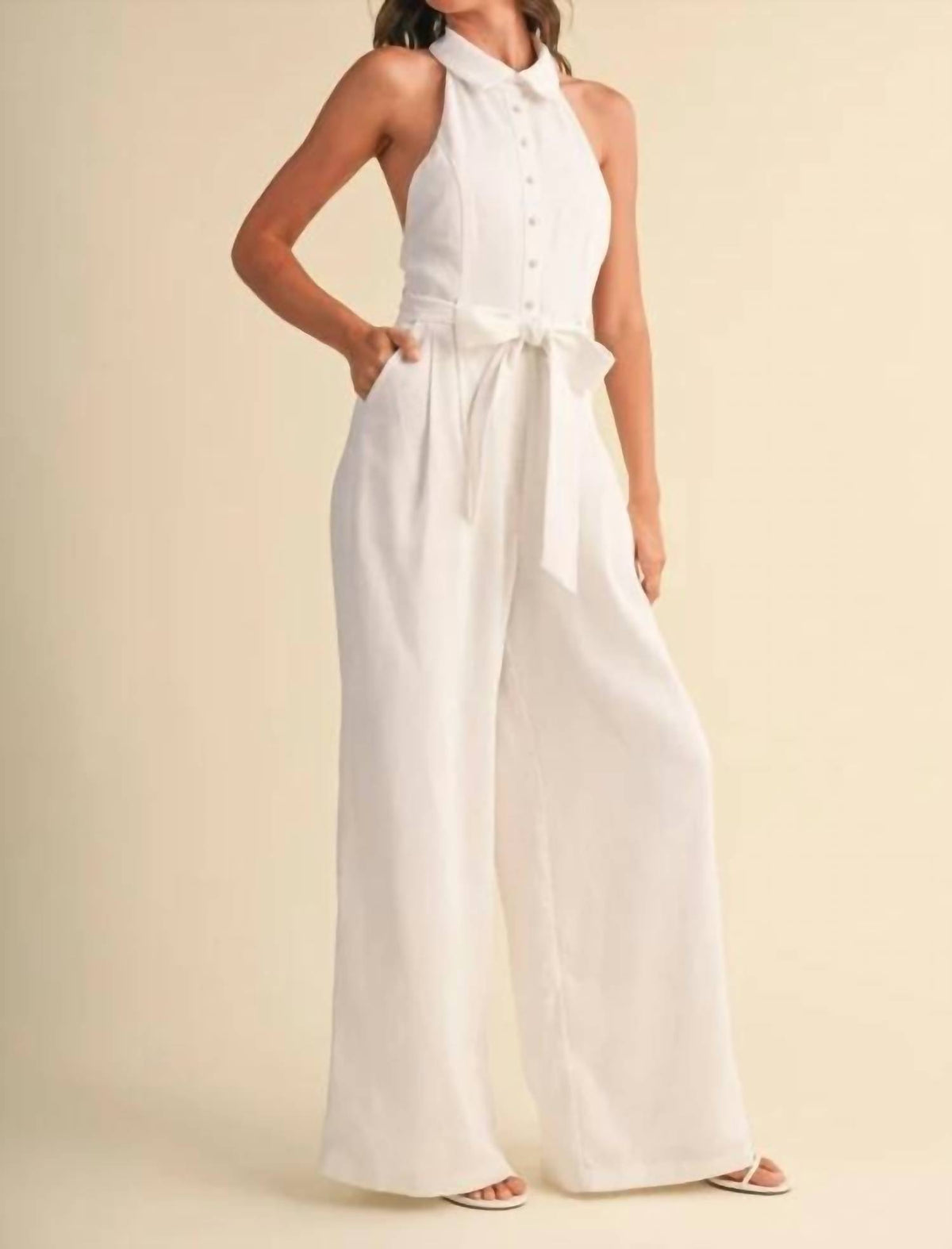 Klesis - Lisbeth Halter-neck Jumpsuit