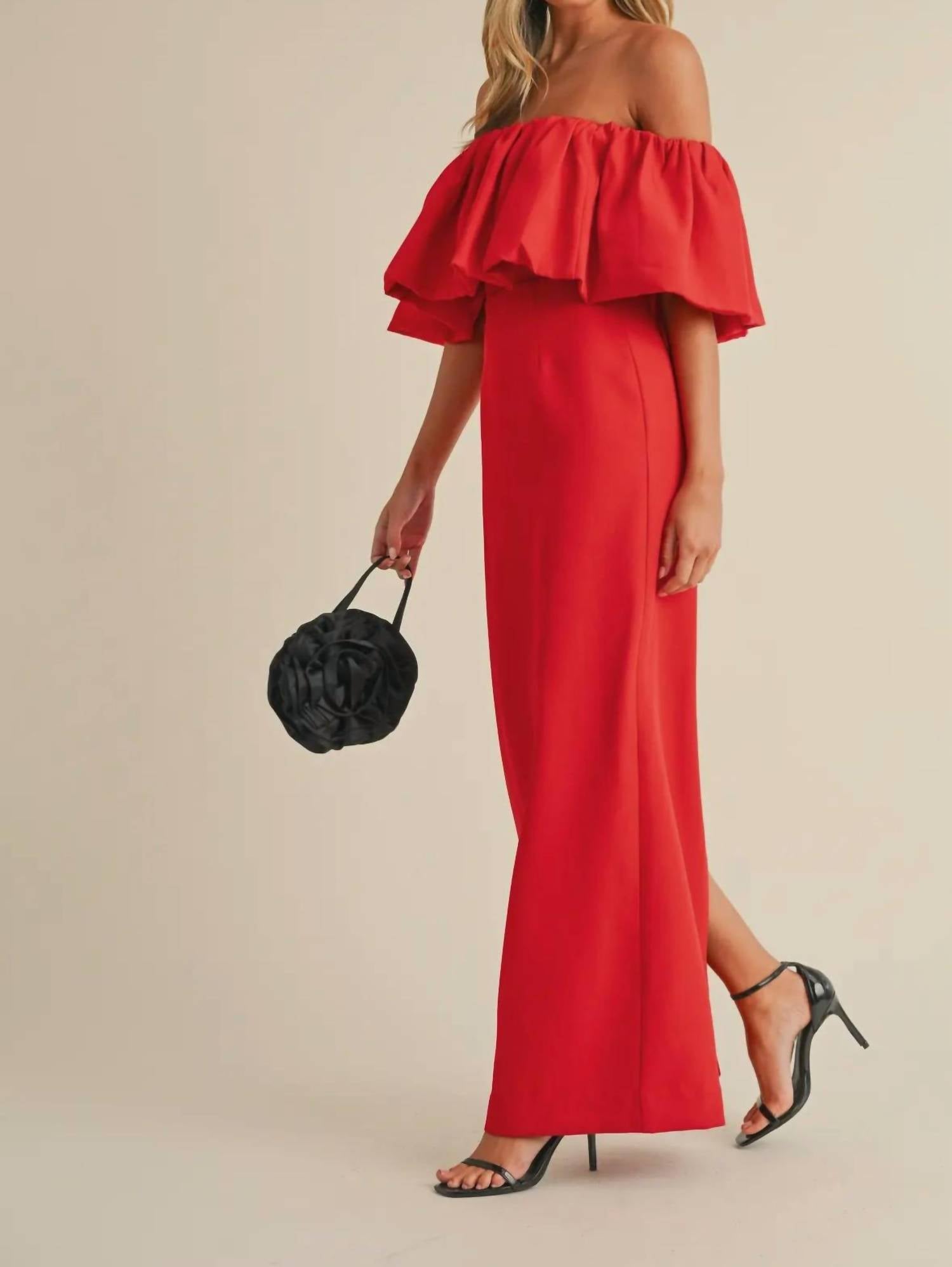 Klesis - Sophia Crepe Maxi Dress - clothing - dresses - maxi