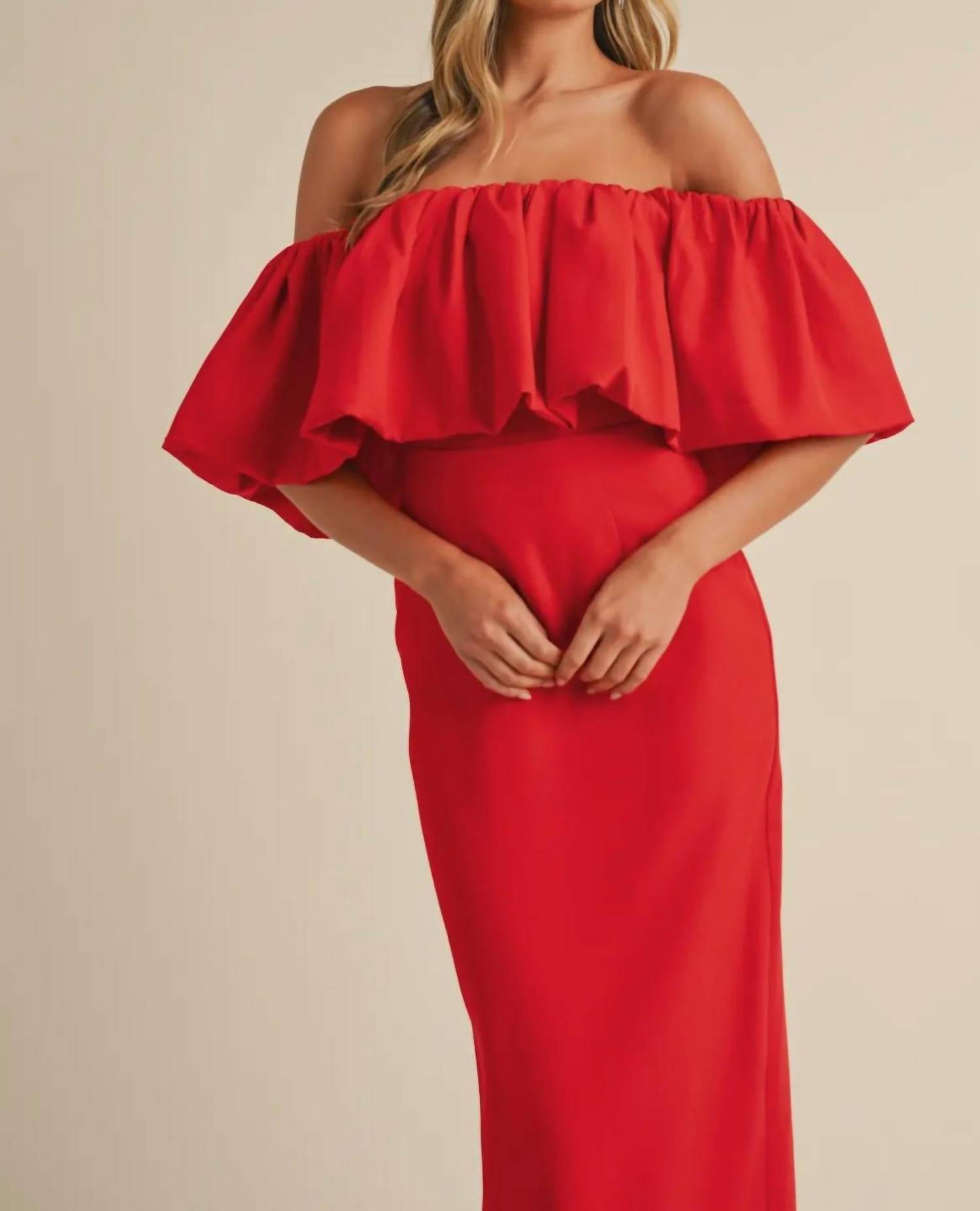 Klesis - Sophia Crepe Maxi Dress - clothing - dresses - maxi