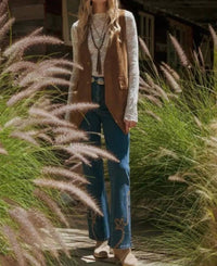 Klesis - Stevie Suede Oversized Vest