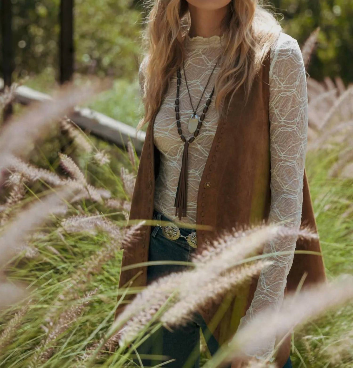 Klesis - Stevie Suede Oversized Vest