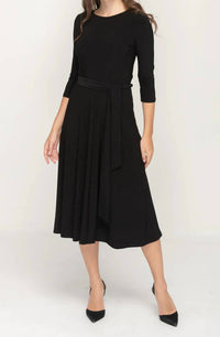 Kmw - Belted Midi Dress