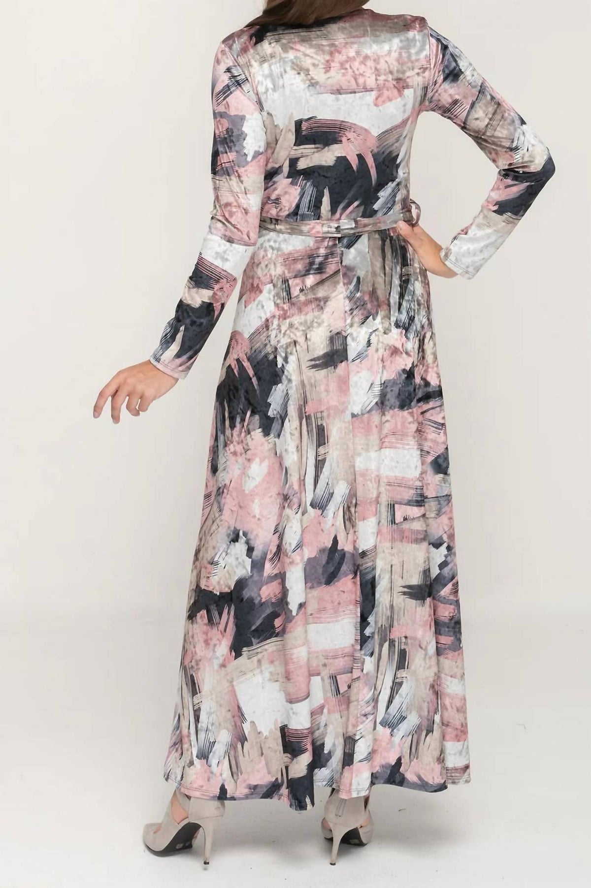 Kmw - Velvet Swirl Maxi Dress