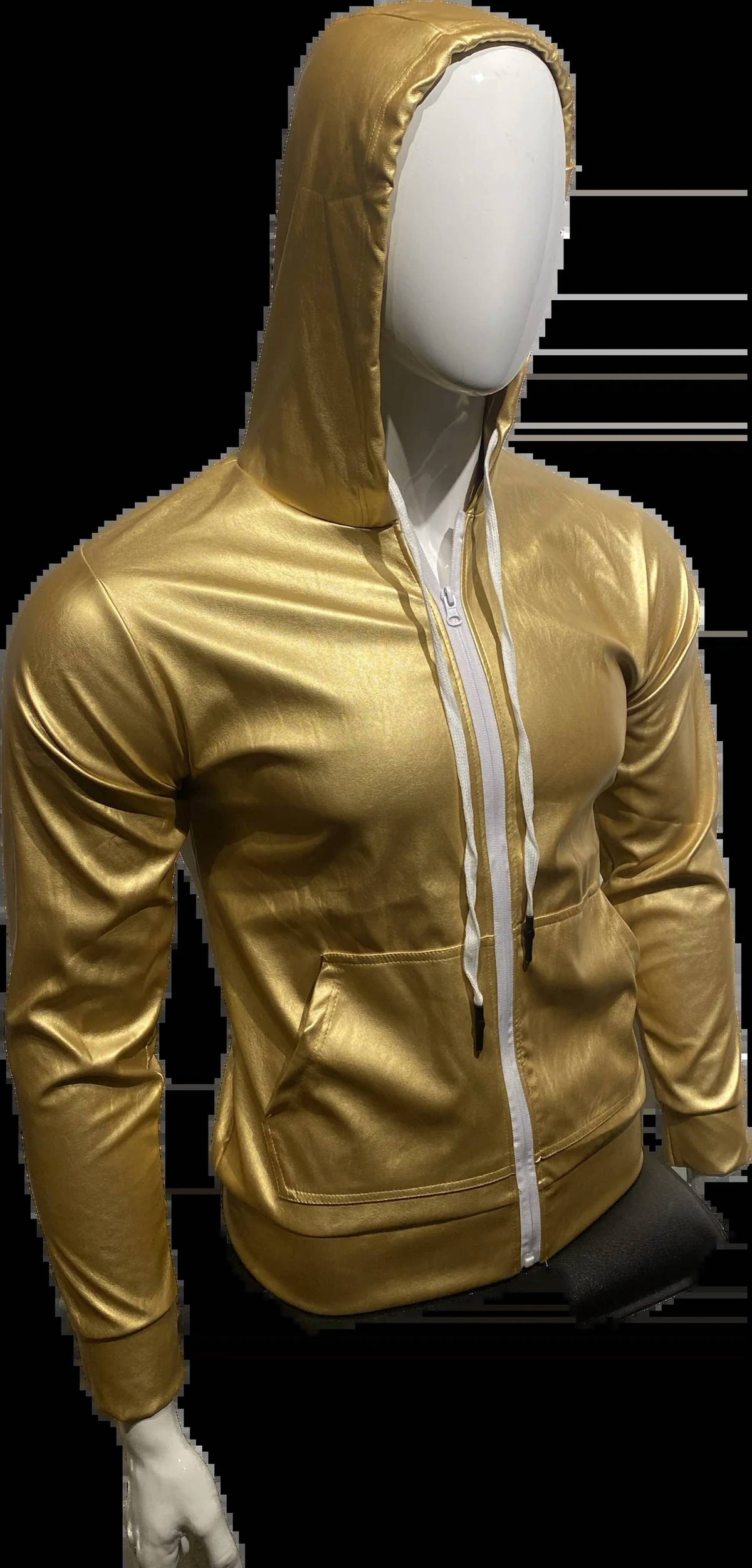 Knobs - Men's Faux Leather Hoodie