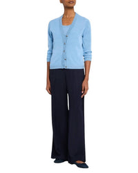 Kobi Halperin - Anthia Sequin Button - down Sweater Cardigan - blue - cardigans - clothing