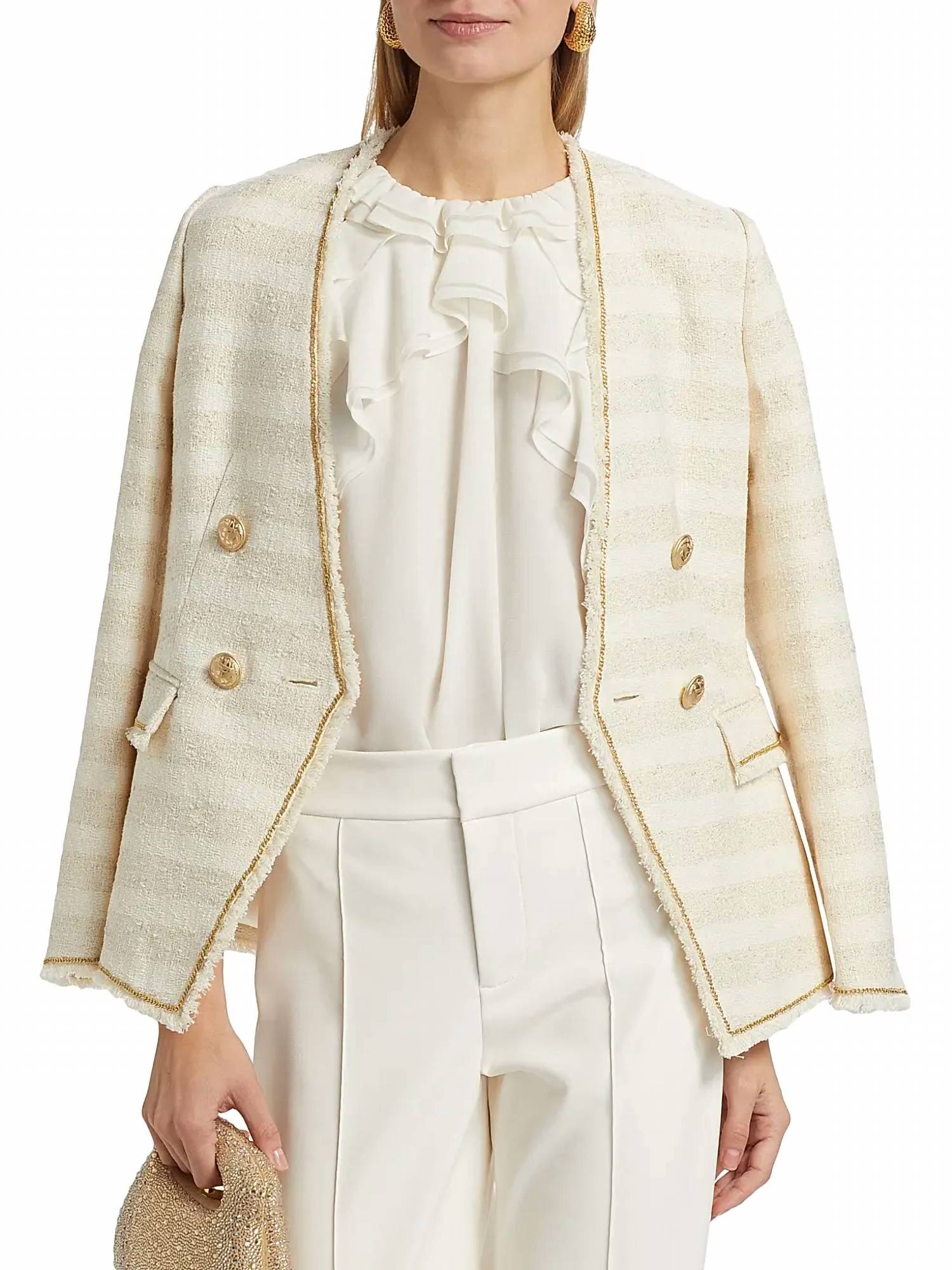 Kobi Halperin - Bristol Ruffle Chiffon Sleeveless Blouse - blouses - clothing - polyester