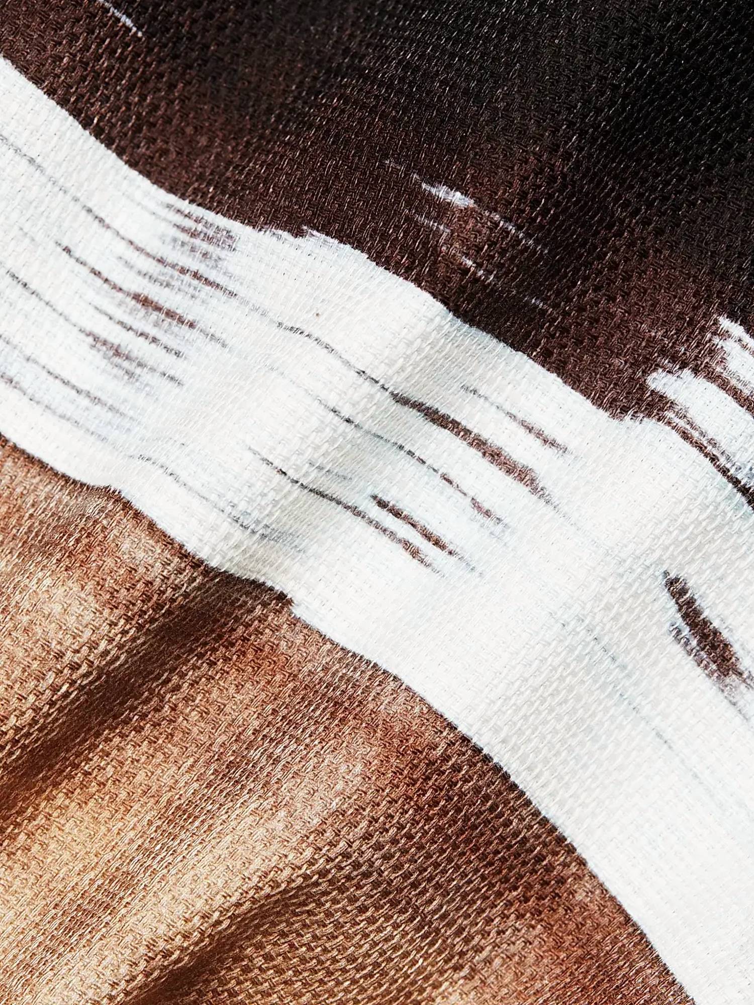 Kobi Halperin - Jo Ombre Stretch Cotton Crewneck Mini Dress - brown - clothing - cotton - blend