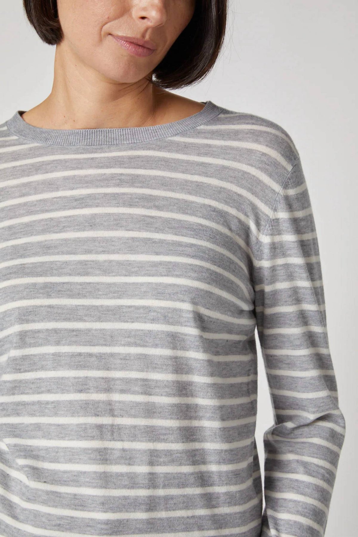 Kokun - Stripe Long Sleeve Sweater
