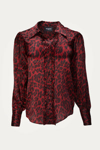 LEOPARD BUTTON DOWN
