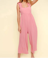 Kori - Frilled Sleeveless Back Bow Jumpsuit