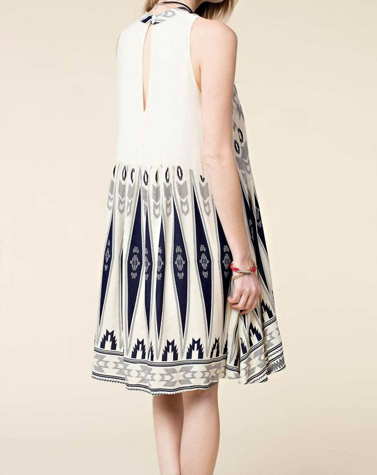 Kori - High Neck Swing Mini Dress