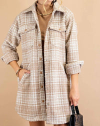 Kori - Textured Plaid Jacket