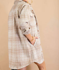 Kori - Textured Plaid Jacket