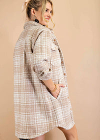 Kori - Textured Plaid Jacket